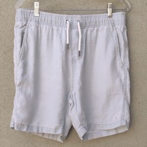 Industrie Light Blue Linen Casual Shorts M